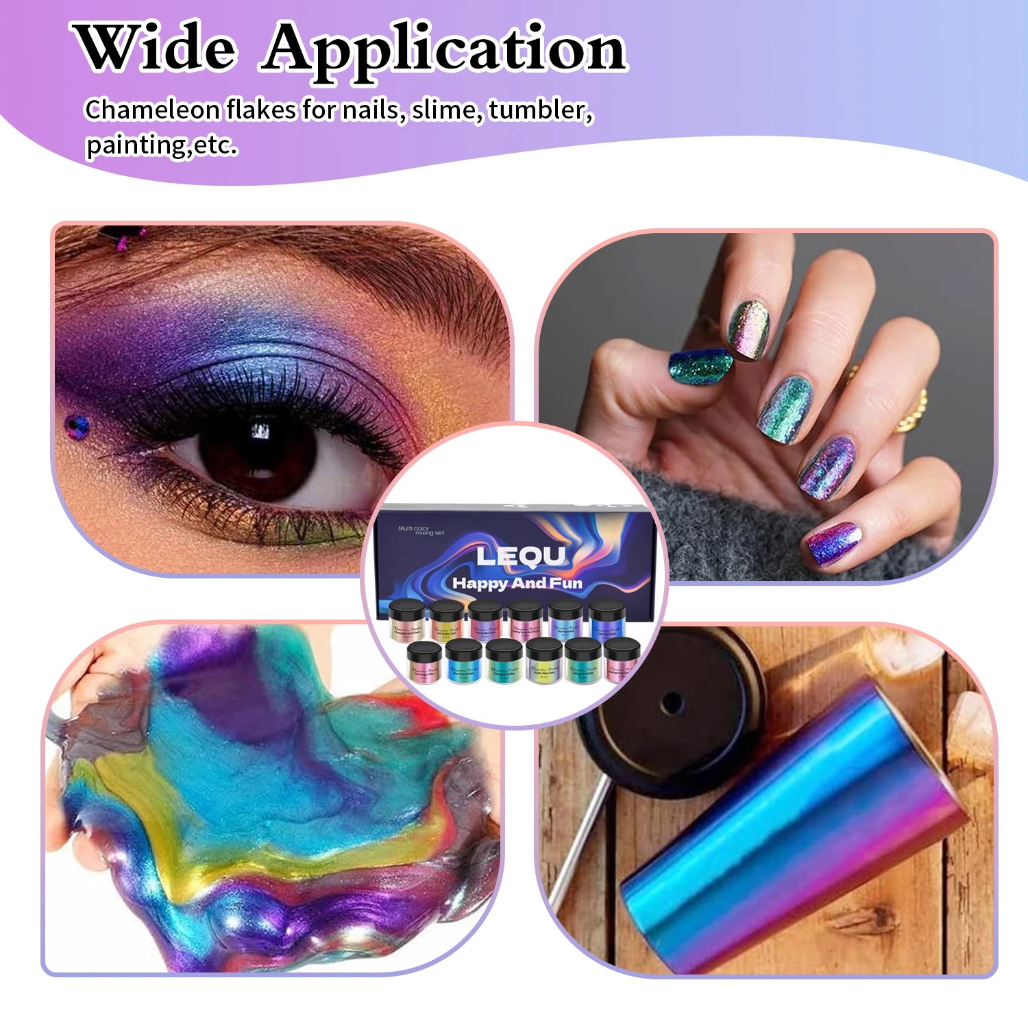 ชุดผงโครเมียมสีชมพูเปลี่ยนสีสำ - Resin Pigment Set บทวิจารณ์และราคา