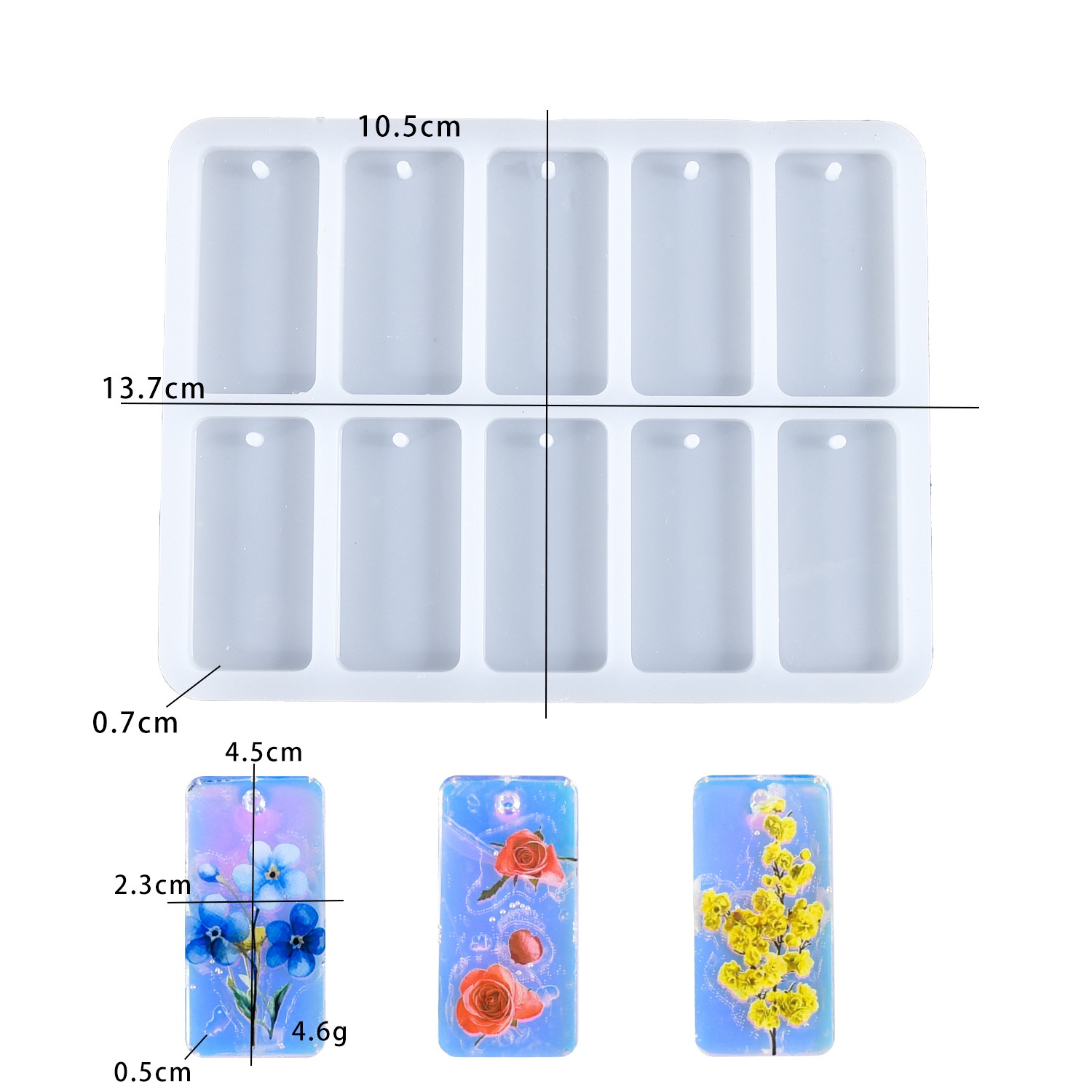 แม่พิมพ์เรซิ่นอีพ็อกซี่ DIY แบ - Silicone Mold Tray บทวิจารณ์และราคา