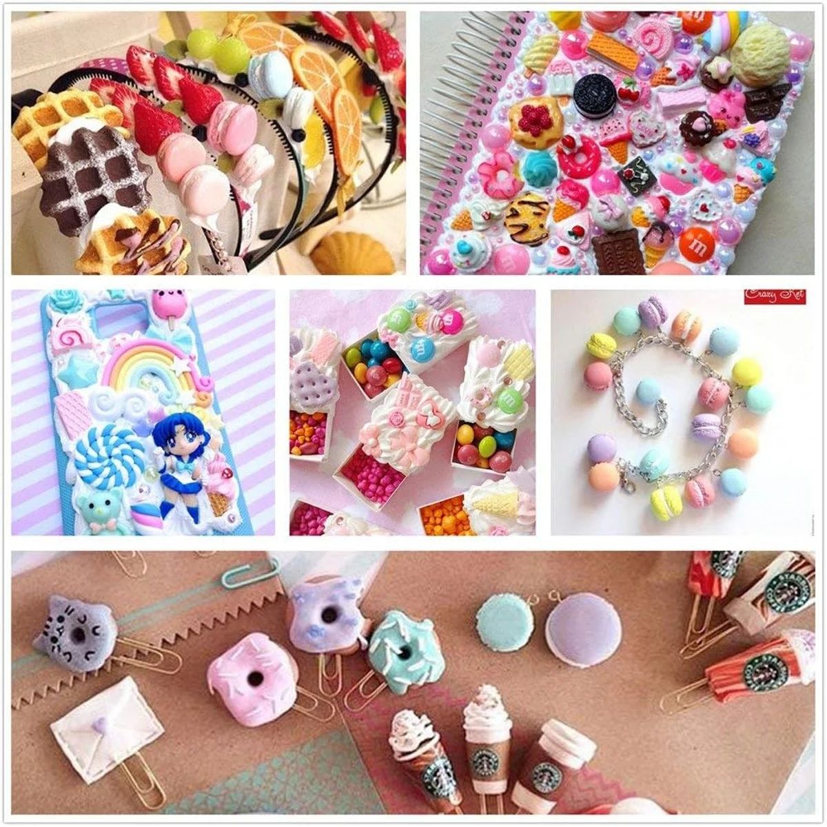 30pcs สุ่ม Candy Slime Charms  - Resin Craft Kit บทวิจารณ์และราคา