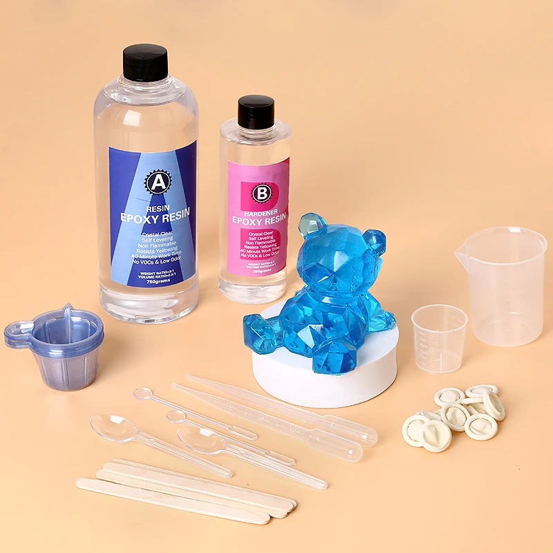 อีพ็อกซี่เรซิ่นชุดคริสตัลใสผสม - Mixing Cup Silicone บทวิจารณ์และราคา