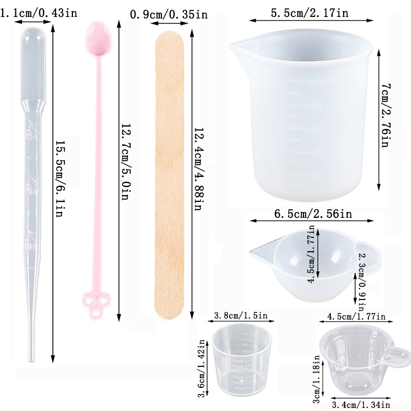 ชุดเครื่องมือเรซิ่นอีพ็อกซี่ พ - Mixing Cup Silicone บทวิจารณ์และราคา