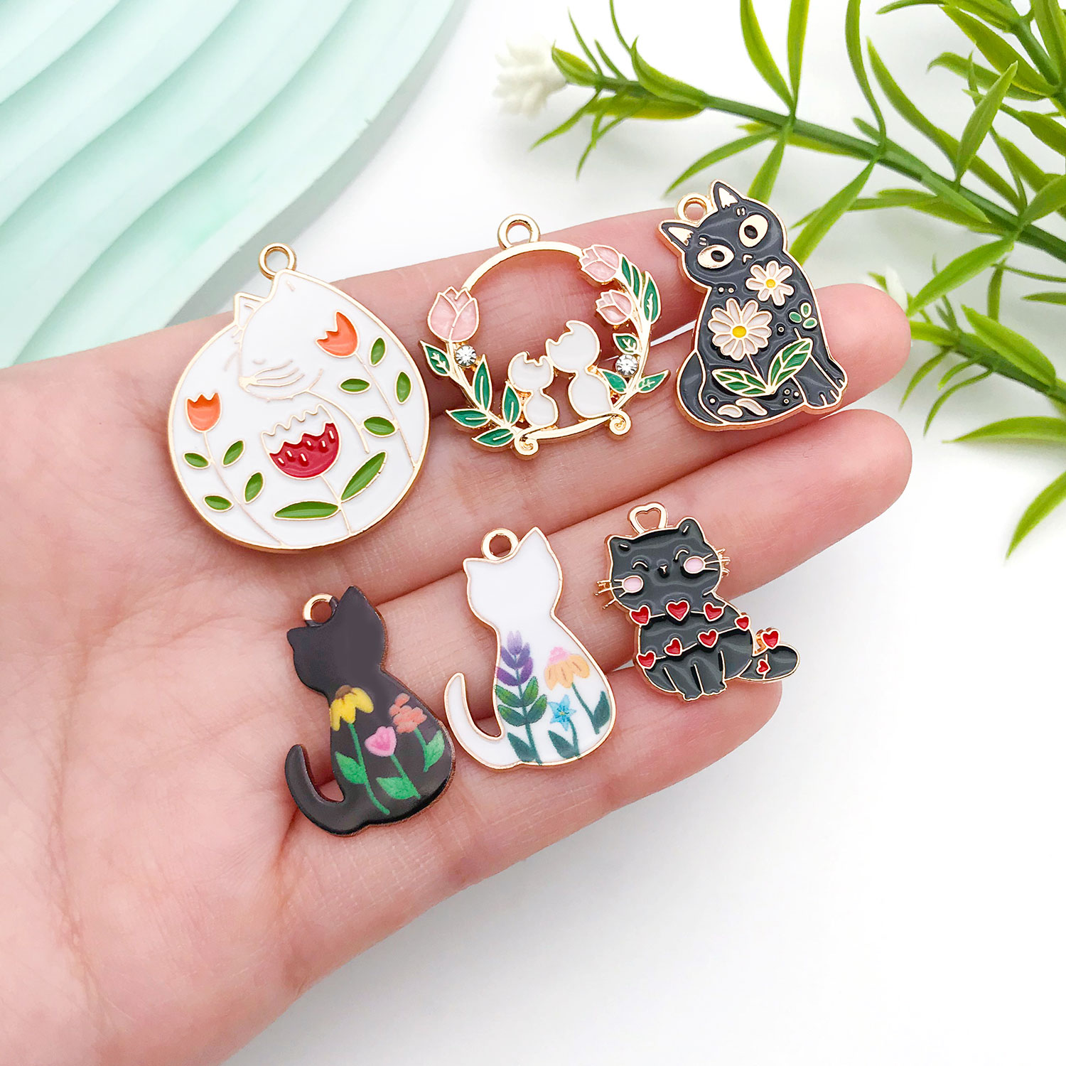 5/10pcs เรซิ่นแมวยอดนิยม Charm - Resin Craft Kit บทวิจารณ์และราคา