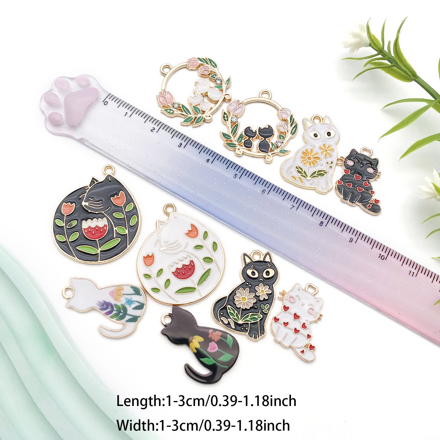 5/10pcs เรซิ่นแมวยอดนิยม Charm - Resin Craft Kit บทวิจารณ์และราคา