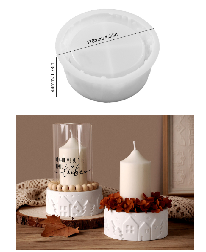 แม่พิมพ์ซิลิโคนรูปทรงบ้าน/โบ๊ะ - Coaster Mold Round บทวิจารณ์และราคา