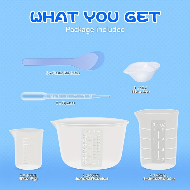 ถ้วยผสมเรซิ่นซิลิโคนสำหรับอุปก - Mixing Cup Silicone บทวิจารณ์และราคา