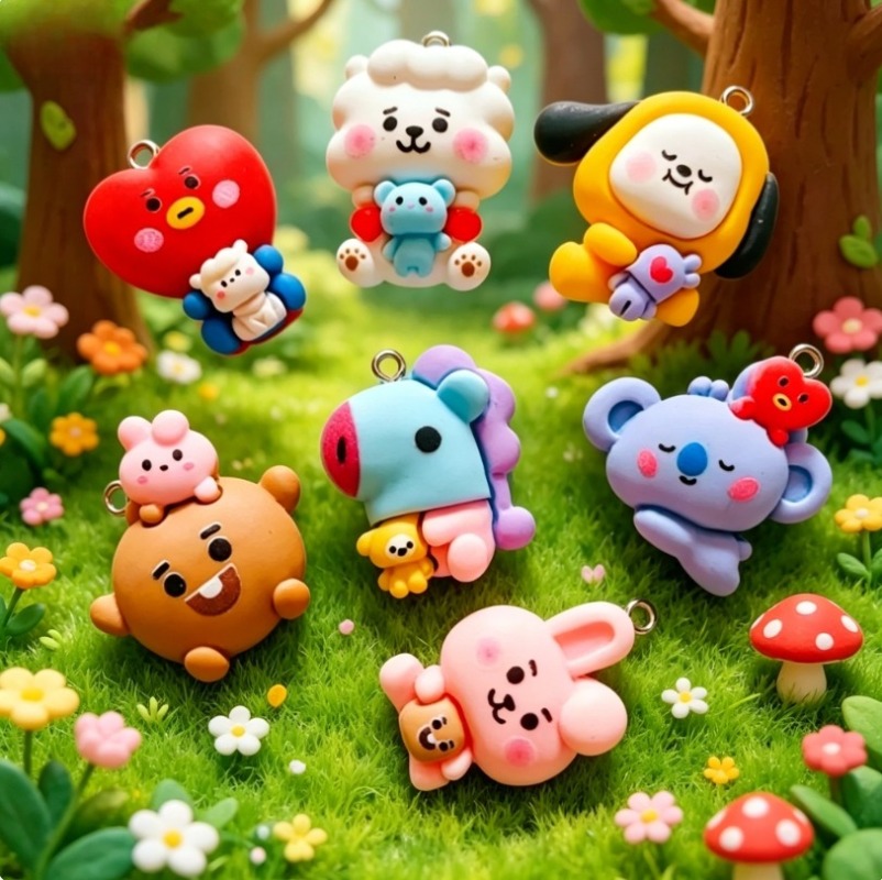 ชุด 7 ชิ้น BT21 ชาร์มการ์ตูนเร - Crafting Resin บทวิจารณ์และราคา