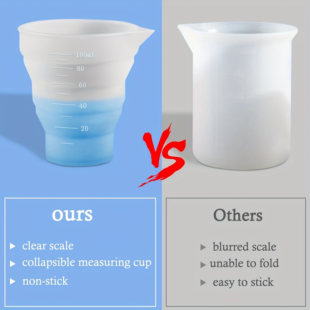 ถ้วยตวงซิลิโคนพับได้ขนาด 50-50 - Mixing Cup Silicone บทวิจารณ์และราคา