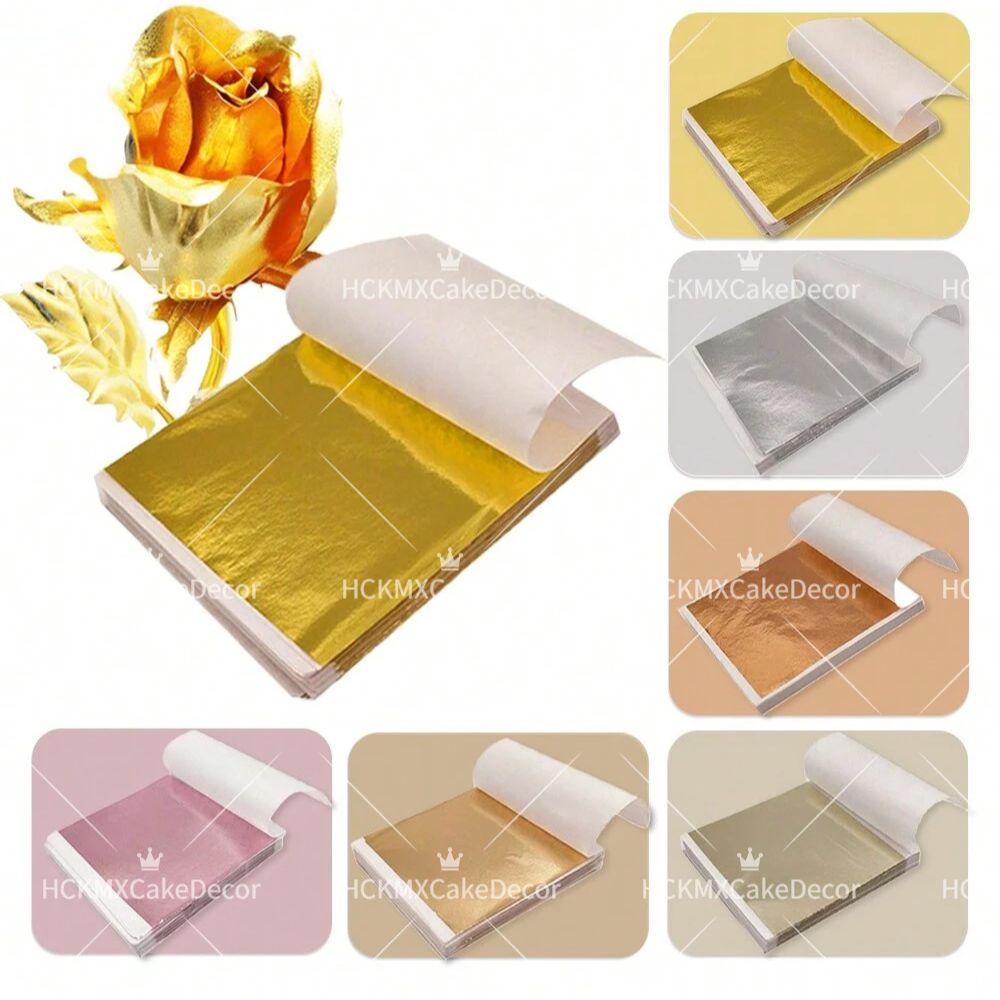 แผ่นฟอยล์ทองคำเทียม 100 ชิ้น ห - Gold Foil Flakes บทวิจารณ์และราคา