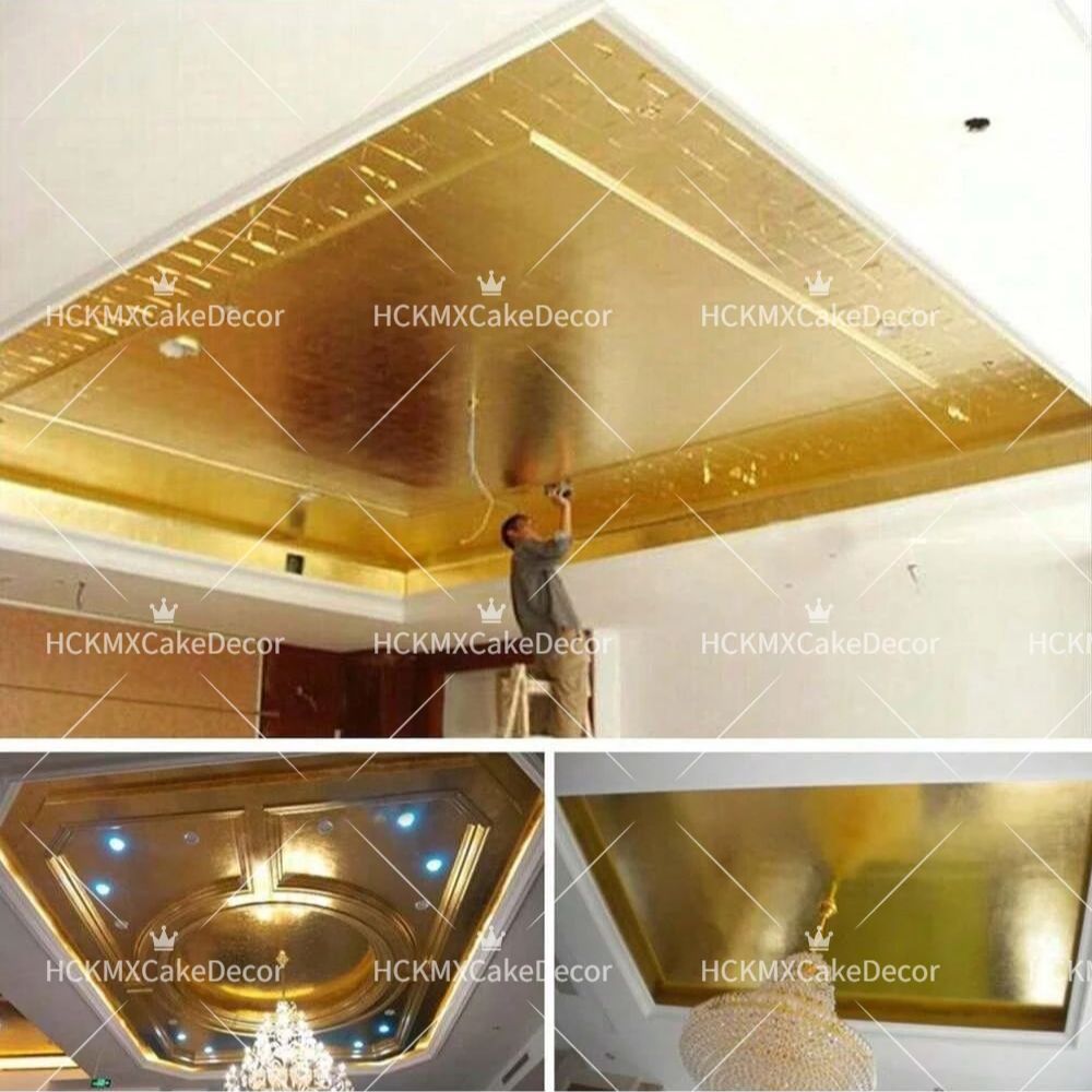 แผ่นฟอยล์ทองคำเทียม 100 ชิ้น ห - Gold Foil Flakes บทวิจารณ์และราคา