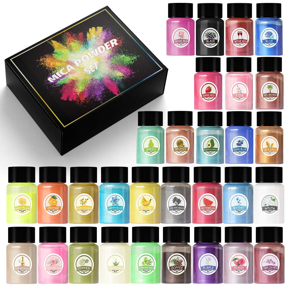 10ml แป้งไข่มุกอีพ็อกซี่เรซิ่น - Resin Pigment Set บทวิจารณ์และราคา