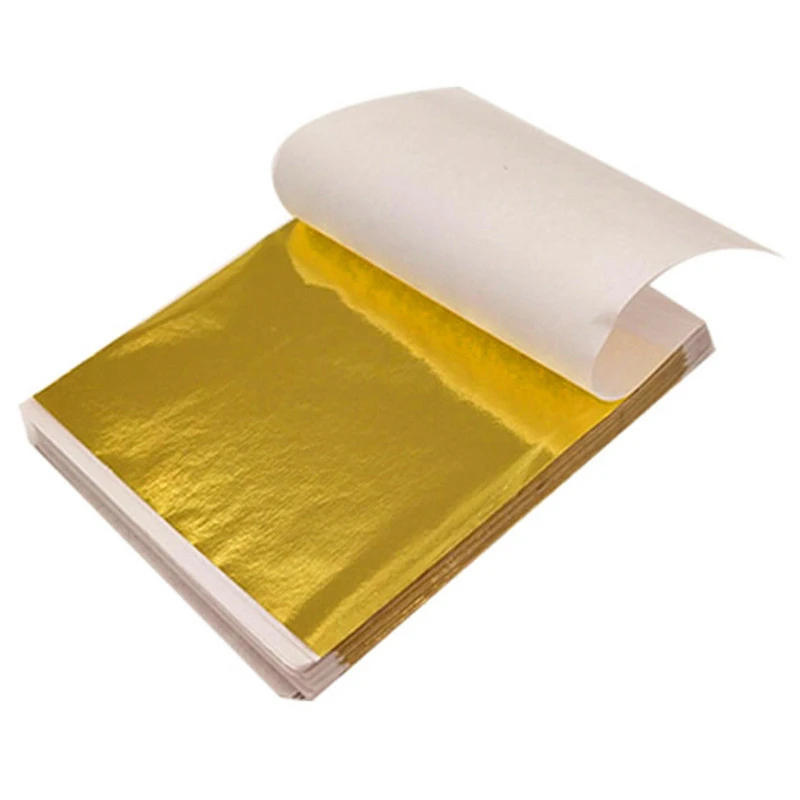 100 ชิ้น 9 เซนติเมตรบรรจุเลียน - Gold Foil Flakes บทวิจารณ์และราคา
