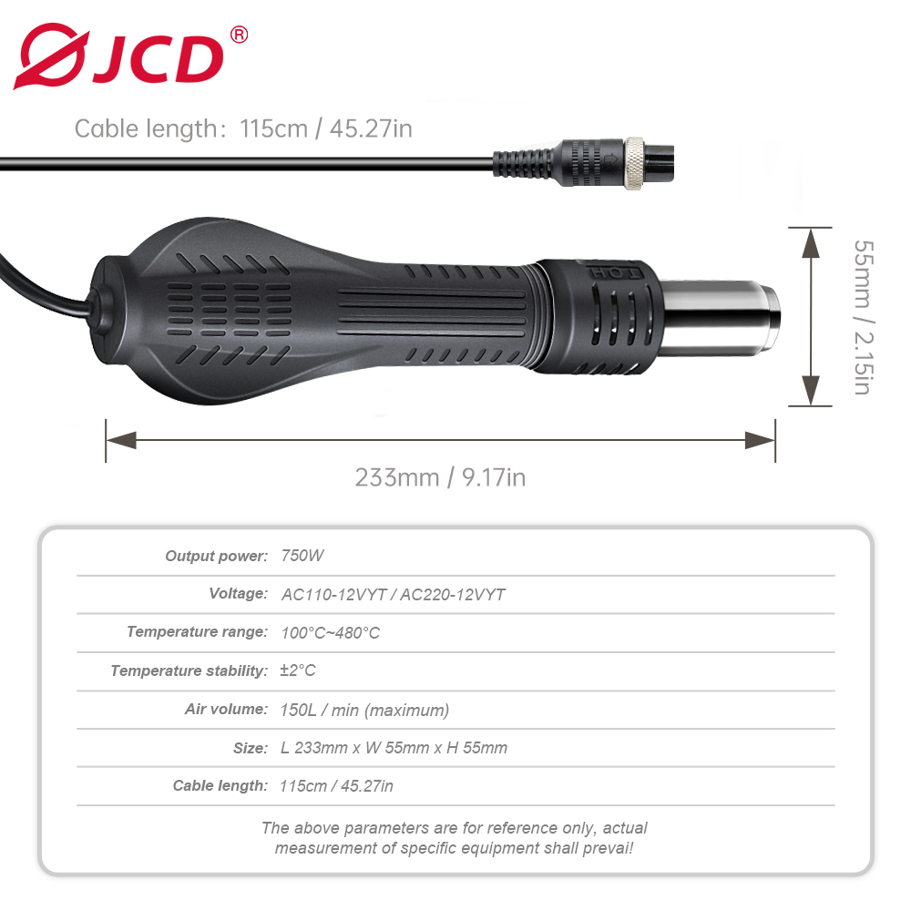 JCD HOT AIR GUN อุปกรณ์เชื่อมส - Heat Gun Small บทวิจารณ์และราคา