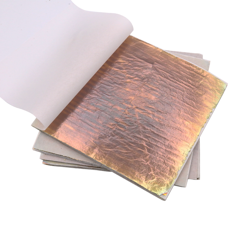 14x14 ซม.เลียนแบบสีสัน Gold Le - Gold Foil Flakes บทวิจารณ์และราคา