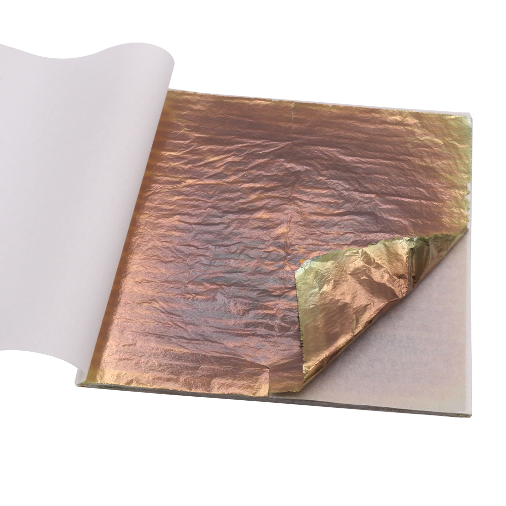14x14 ซม.เลียนแบบสีสัน Gold Le - Gold Foil Flakes บทวิจารณ์และราคา