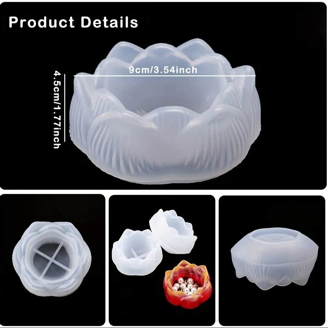 1 PC DIY Lotus Flower ซิลิโคนเ - Flower Preservation Resin บทวิจารณ์และราคา