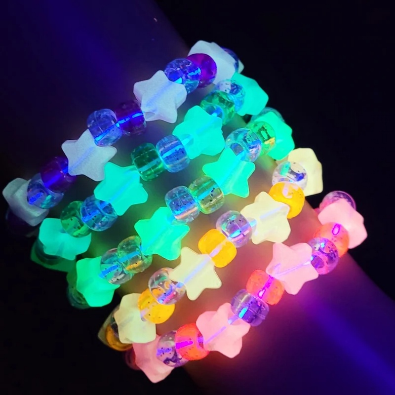 5 Glow star kandi ชุดสร้อยข้อม - Resin Glitter Pack บทวิจารณ์และราคา