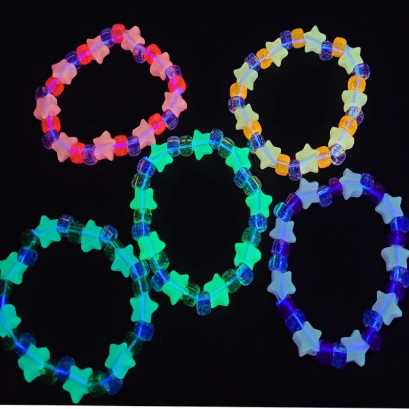 5 Glow star kandi ชุดสร้อยข้อม - Resin Glitter Pack บทวิจารณ์และราคา