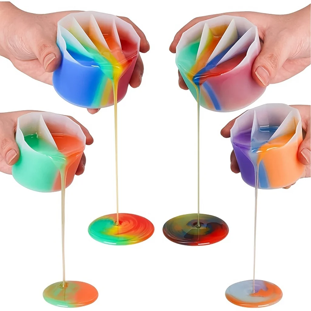 สีผสมแยกถ้วยสําหรับเทสี DIY Ha - Mixing Cup Silicone บทวิจารณ์และราคา