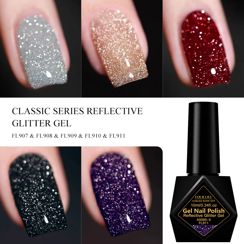 2 ชิ้น/ชุด 10 มล. เจลทาเล็บกลิ - Resin Glitter Pack บทวิจารณ์และราคา