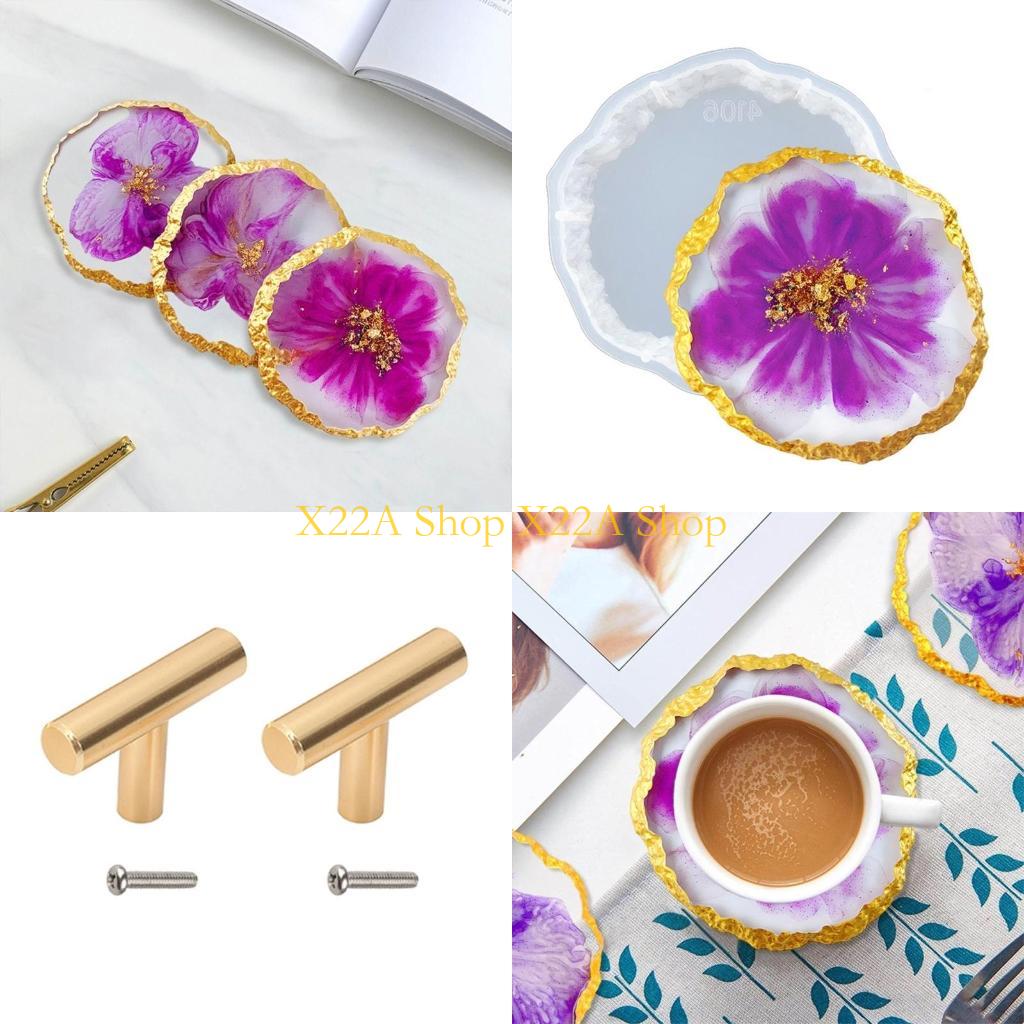 ที่ไม่ซ้ำกัน Agate Coasters แม - Serving Tray Mold บทวิจารณ์และราคา