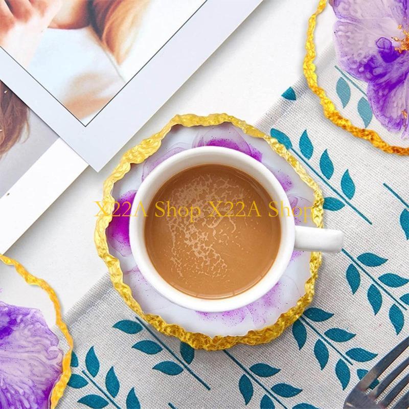 ที่ไม่ซ้ำกัน Agate Coasters แม - Serving Tray Mold บทวิจารณ์และราคา