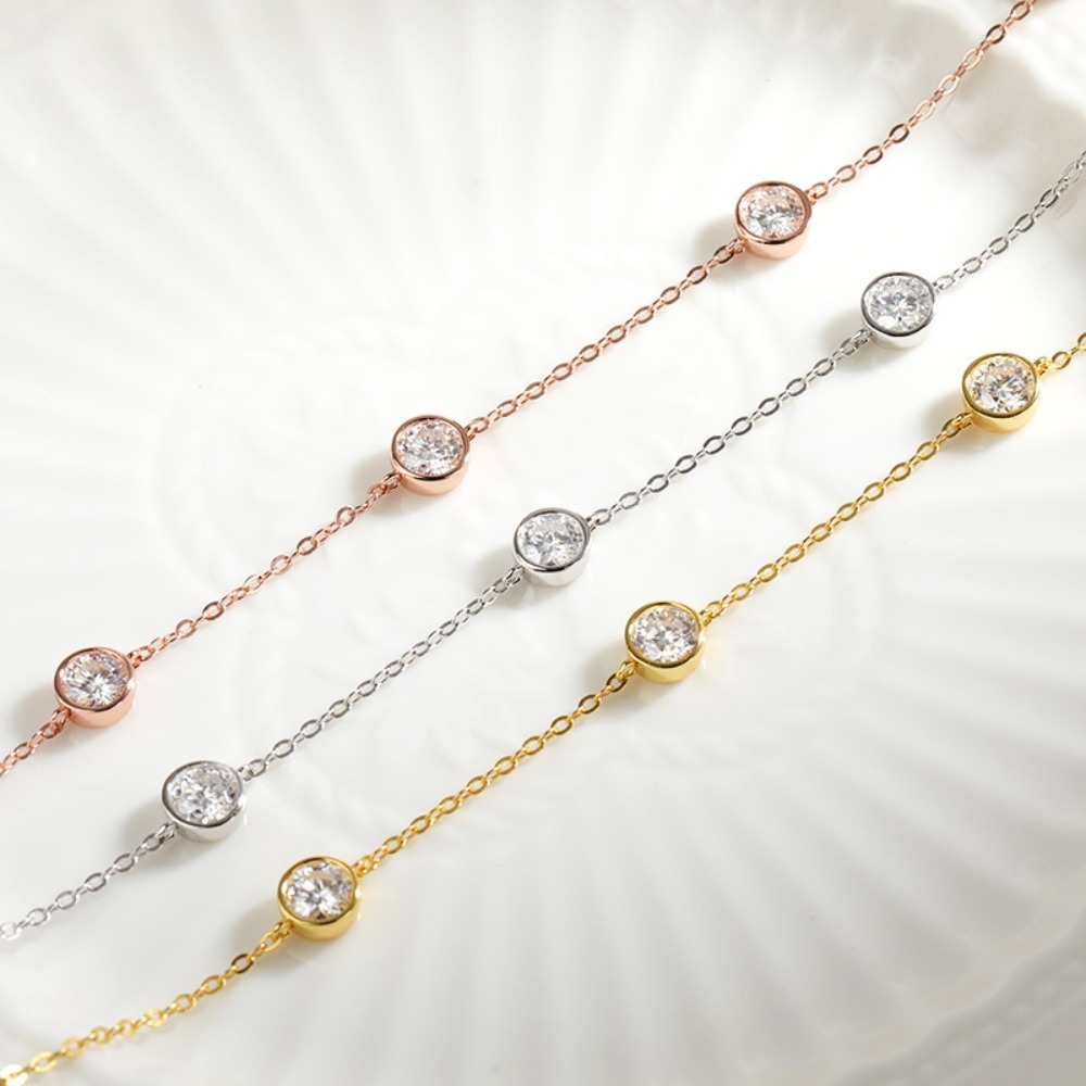 GRA ได้รับการรับรอง 5 มม.Moiss - Bezels Set Pendant บทวิจารณ์และราคา
