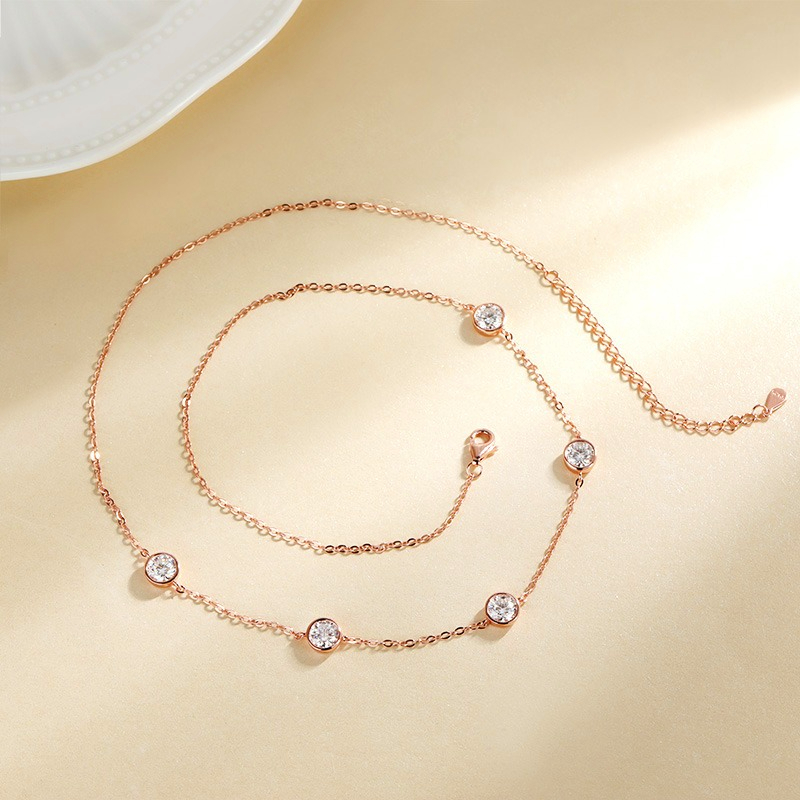 GRA ได้รับการรับรอง 5 มม.Moiss - Bezels Set Pendant บทวิจารณ์และราคา